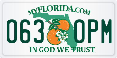 FL license plate 0630PM
