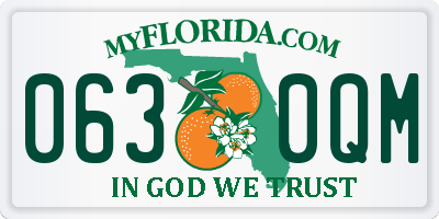 FL license plate 0630QM