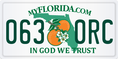 FL license plate 0630RC