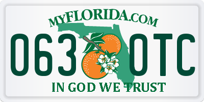 FL license plate 0630TC