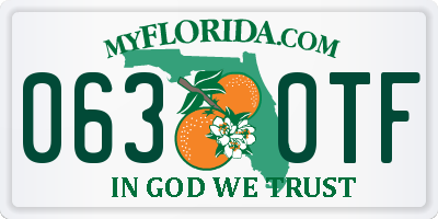 FL license plate 0630TF