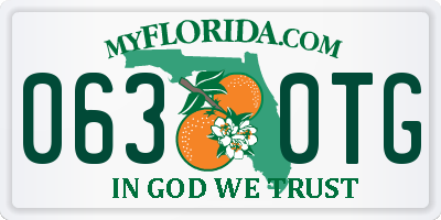 FL license plate 0630TG
