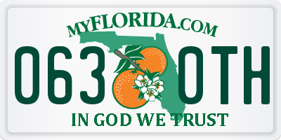 FL license plate 0630TH