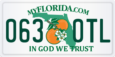 FL license plate 0630TL