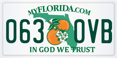 FL license plate 0630VB
