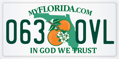 FL license plate 0630VL
