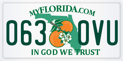 FL license plate 0630VU