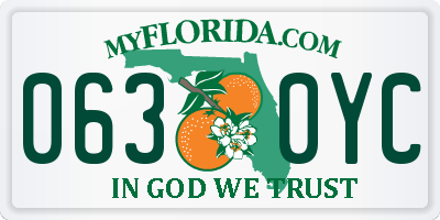 FL license plate 0630YC
