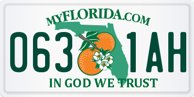 FL license plate 0631AH