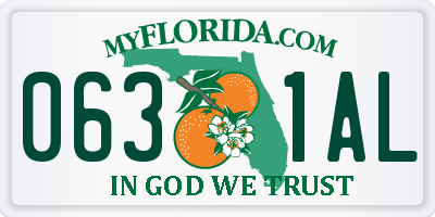 FL license plate 0631AL