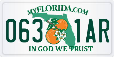 FL license plate 0631AR