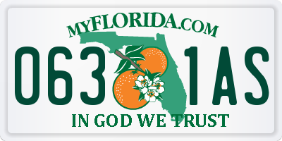 FL license plate 0631AS
