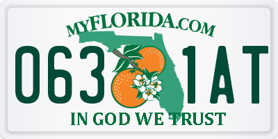 FL license plate 0631AT