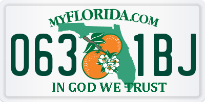 FL license plate 0631BJ