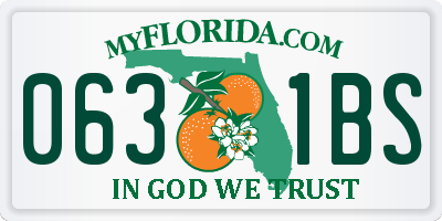 FL license plate 0631BS