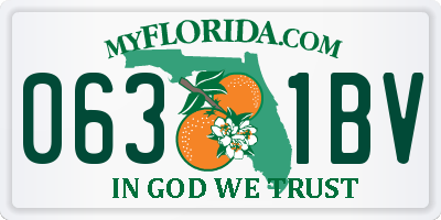 FL license plate 0631BV
