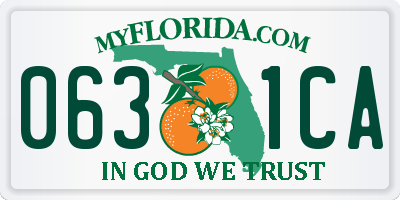 FL license plate 0631CA