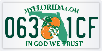 FL license plate 0631CF