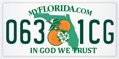 FL license plate 0631CG