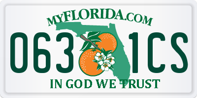FL license plate 0631CS