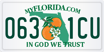 FL license plate 0631CU