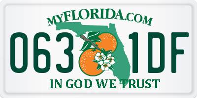 FL license plate 0631DF