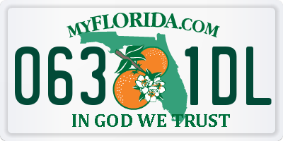 FL license plate 0631DL
