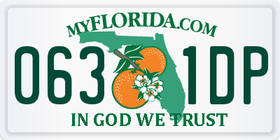 FL license plate 0631DP
