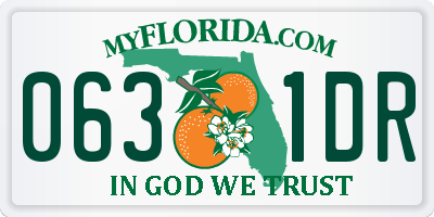 FL license plate 0631DR