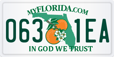 FL license plate 0631EA
