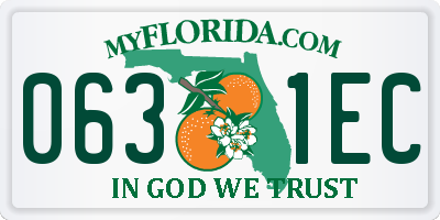FL license plate 0631EC