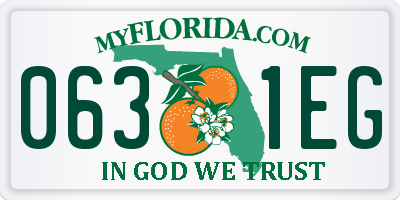FL license plate 0631EG