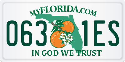 FL license plate 0631ES