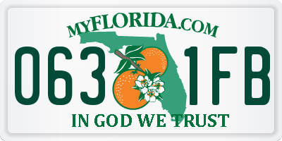 FL license plate 0631FB
