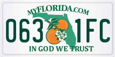 FL license plate 0631FC