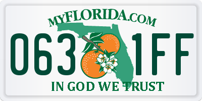 FL license plate 0631FF