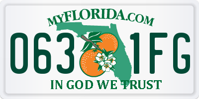 FL license plate 0631FG