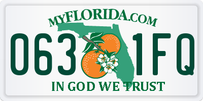 FL license plate 0631FQ