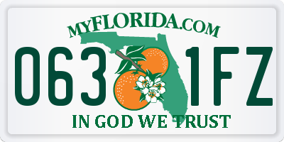 FL license plate 0631FZ