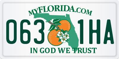 FL license plate 0631HA