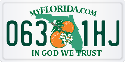 FL license plate 0631HJ