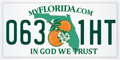 FL license plate 0631HT