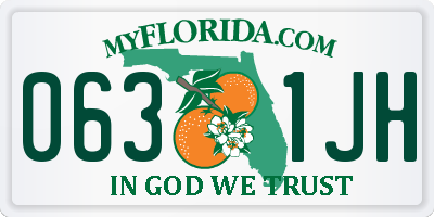 FL license plate 0631JH