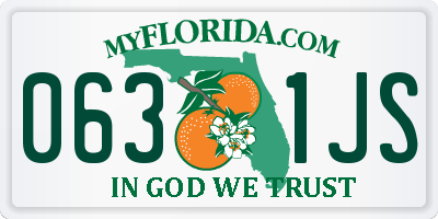 FL license plate 0631JS