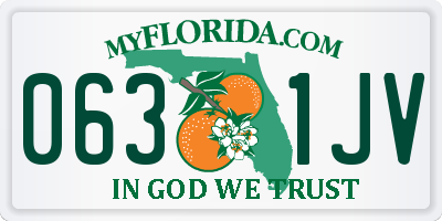 FL license plate 0631JV