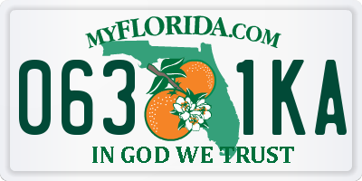 FL license plate 0631KA