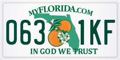 FL license plate 0631KF