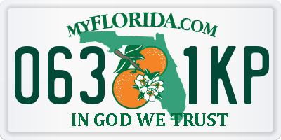FL license plate 0631KP