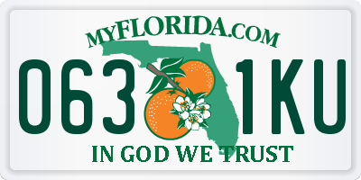 FL license plate 0631KU