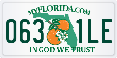 FL license plate 0631LE
